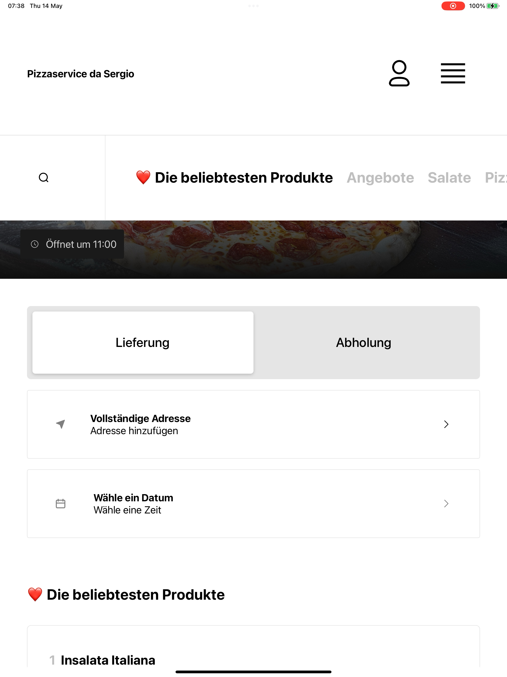 Pizzaservice da Sergio