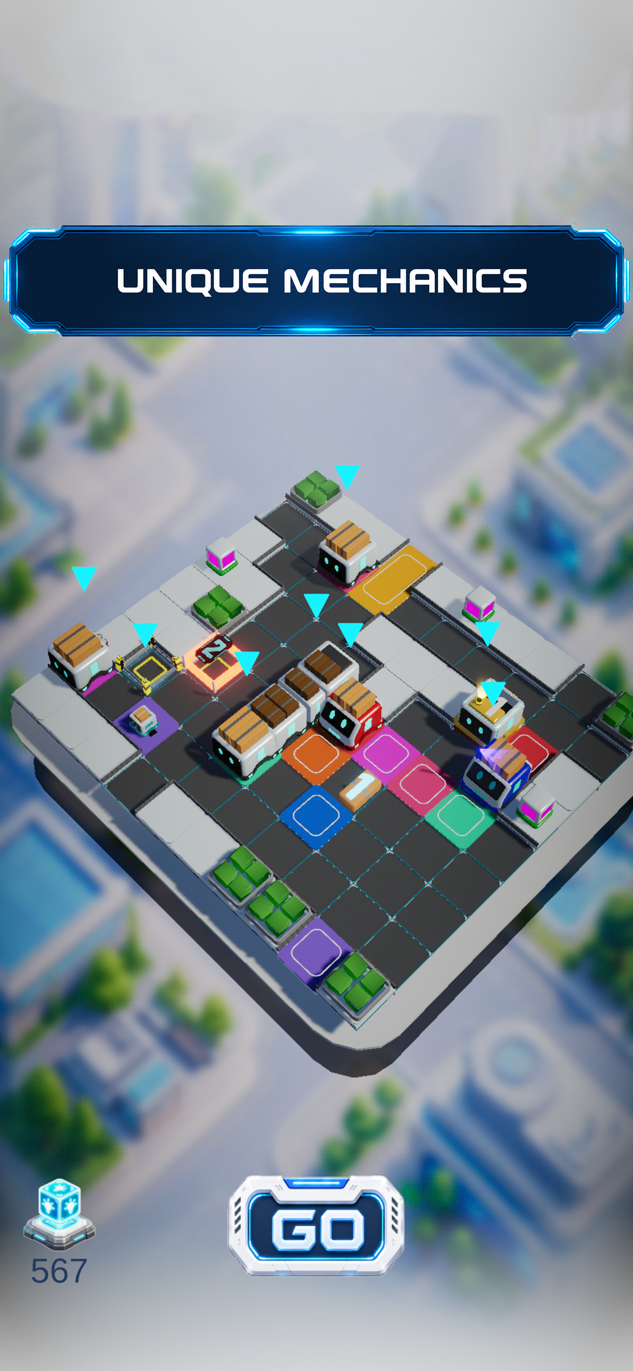 Robo routes: Logic Puzzle