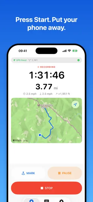 TrackKeep - GPS Route Recorder screenshot 1