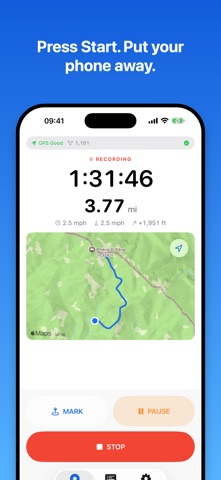 TrackKeep - GPS Route Recorder Screenshot 1 of 6