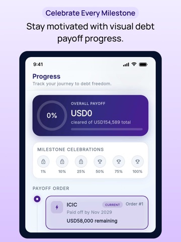 Debt Payoff Planner- Debt Free iPad screenshot