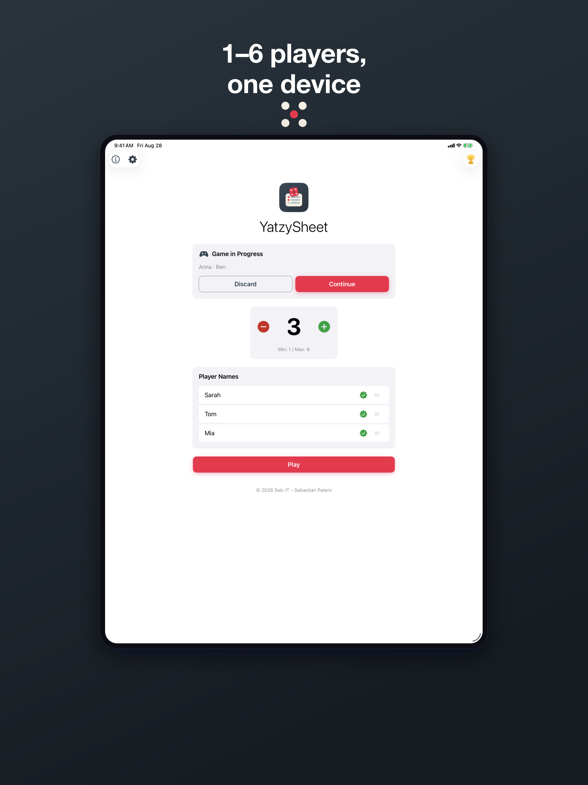 YatzySheet: Dice Score Sheet screenshot 8