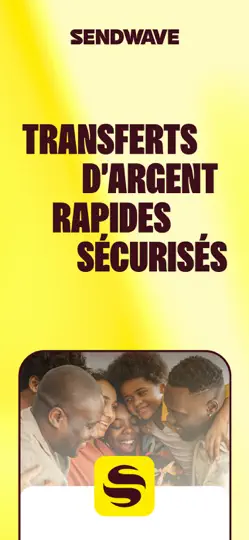 Capture d'écran de Sendwave : Transferts D’argent sur iPhone 1