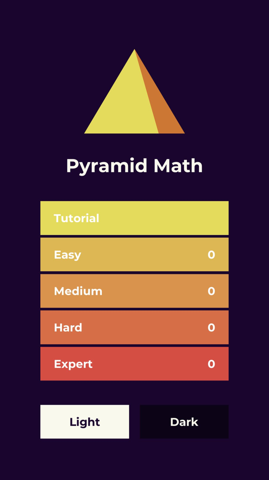 #1. Pyramid Math - Number Puzzle (iOS) Podle: Uova Oy