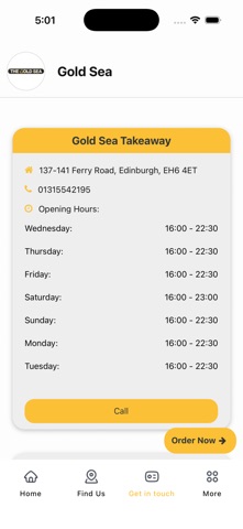 Gold Sea Takeaway Screenshot 3 of 4