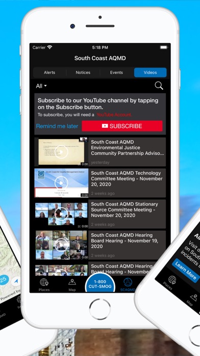 South Coast AQMD Screenshot