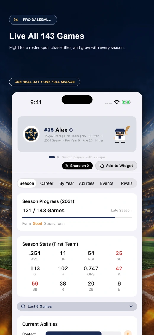 Widget Baseball screenshot 4
