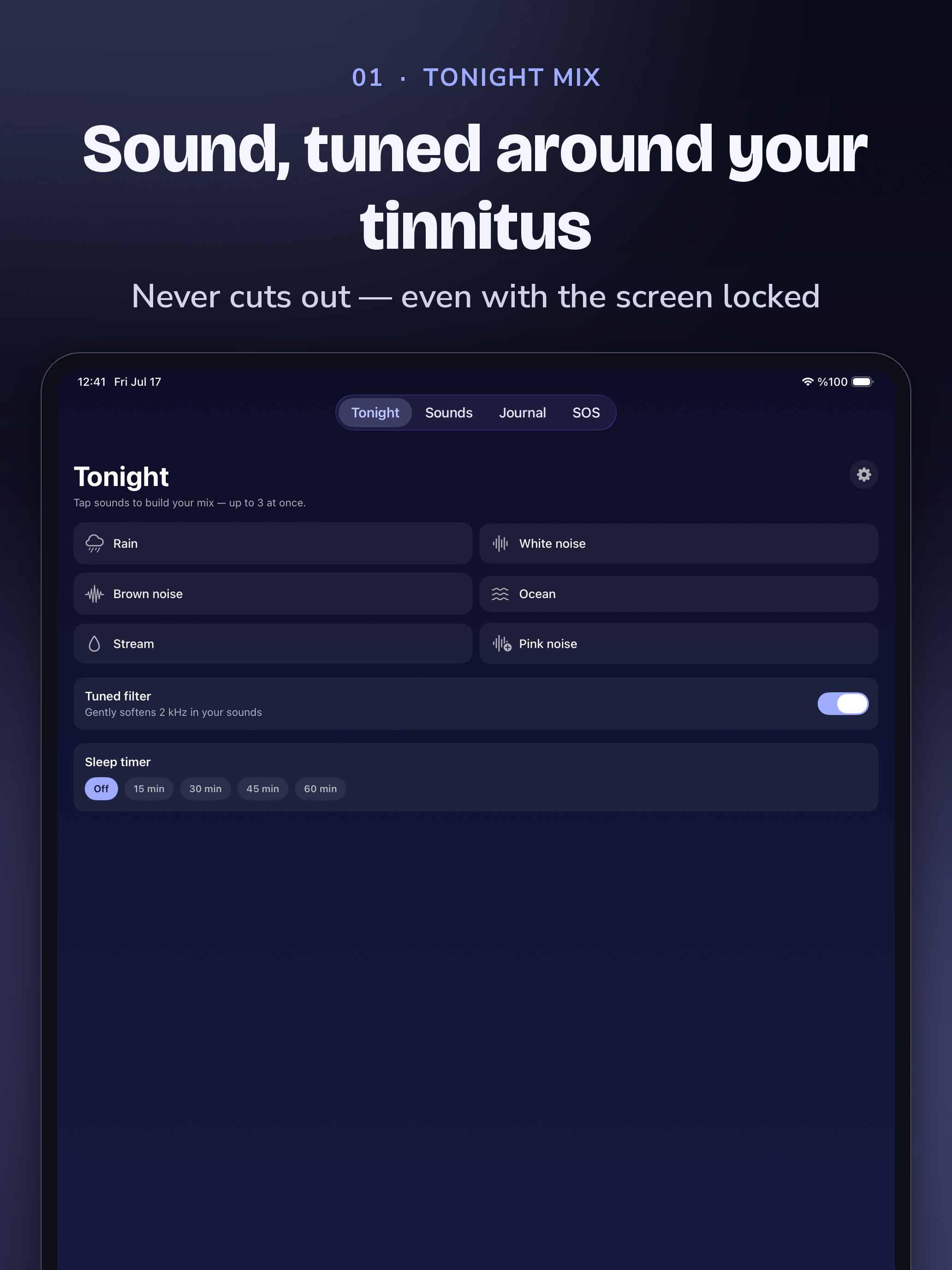 Sesora: Tinnitus Relief Sounds screenshot 17