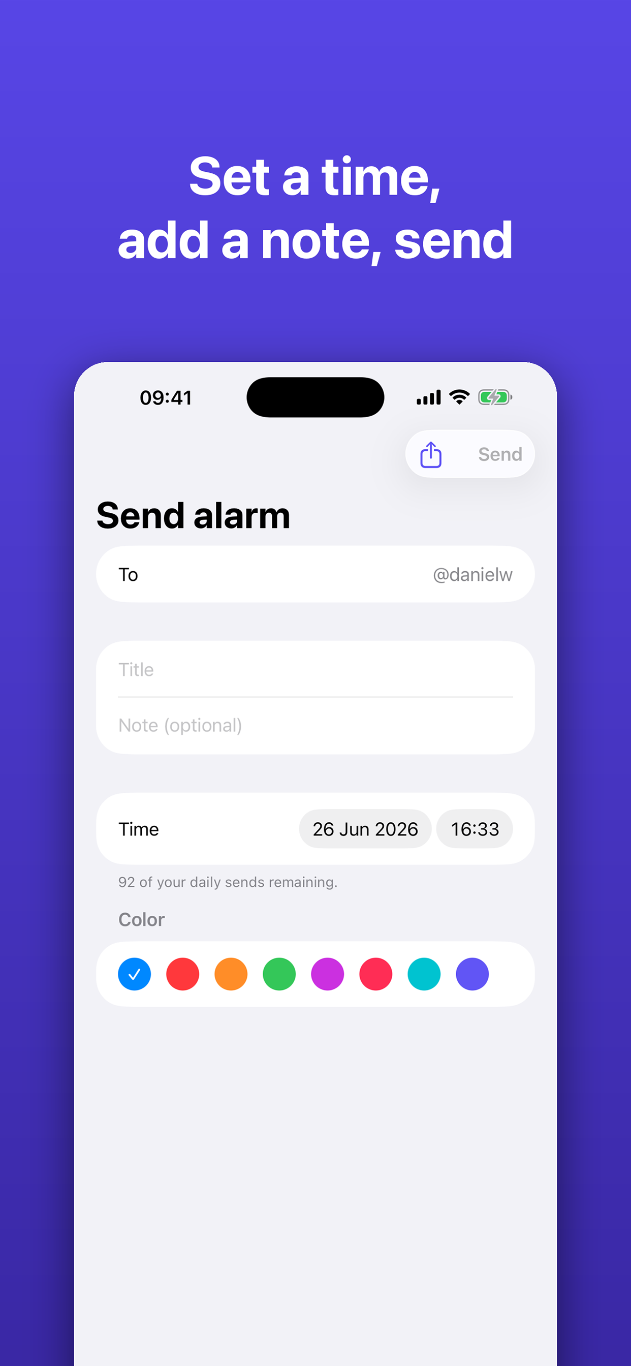Send Alarm – Wake a Friend screenshot 3