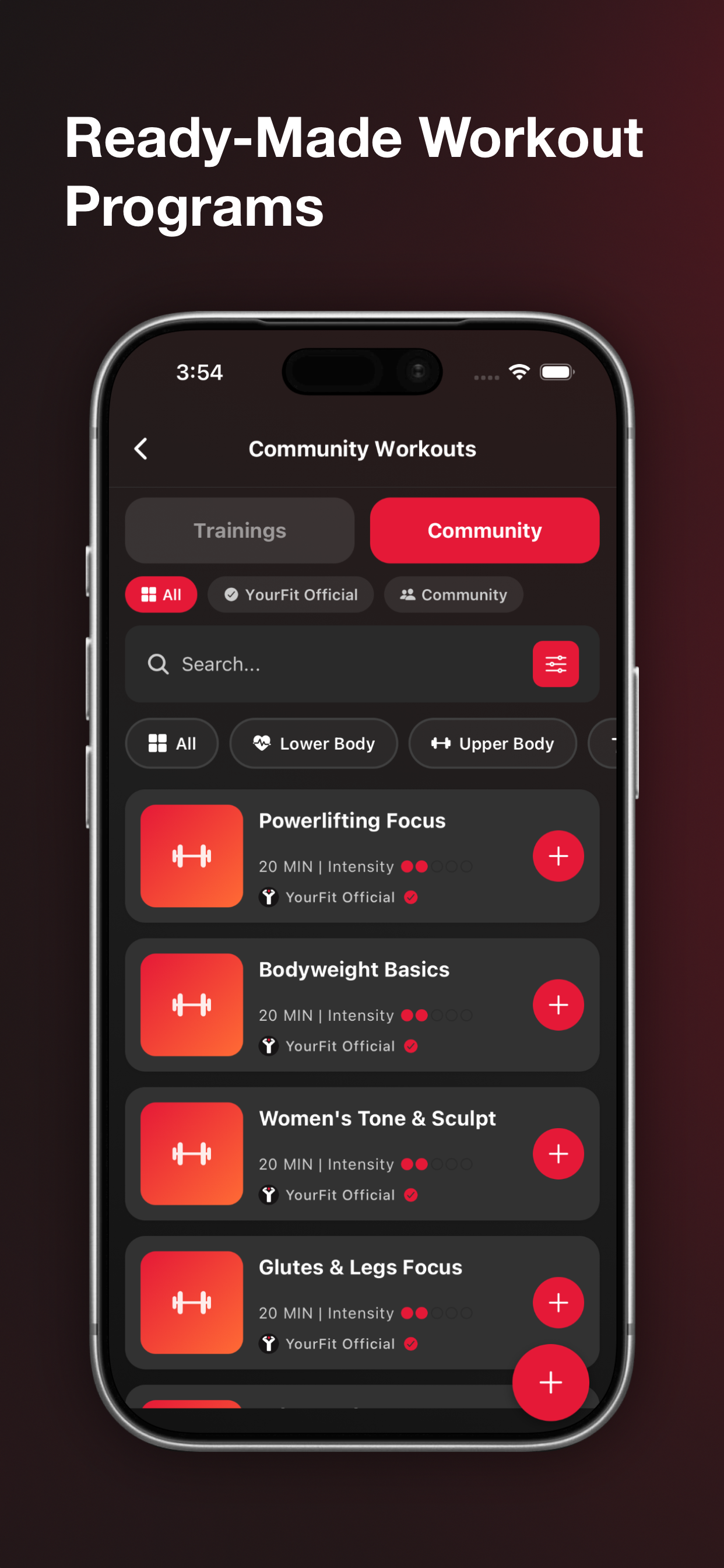 YourFit: Calorie & Workout Log