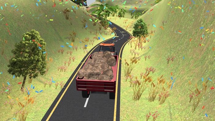 Hill tractor trolley transport