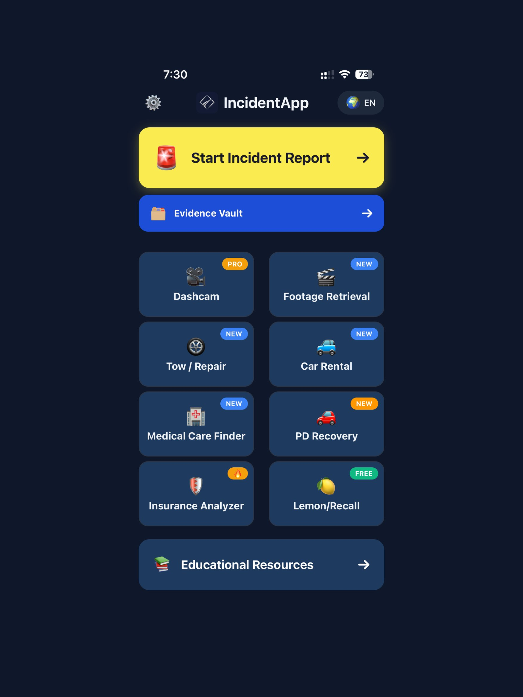 Incident App Accident App