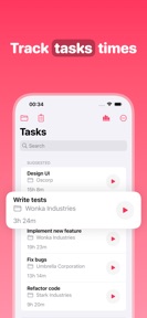 Timesheet tasks: Time Deposit screenshot