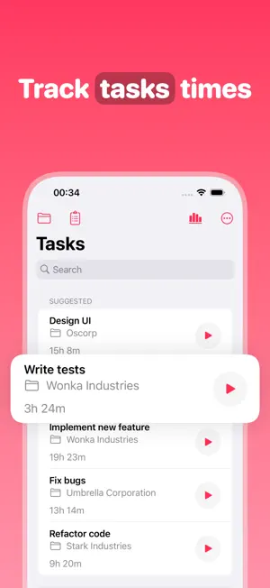 Timesheet tasks: Time Deposit screenshot 4