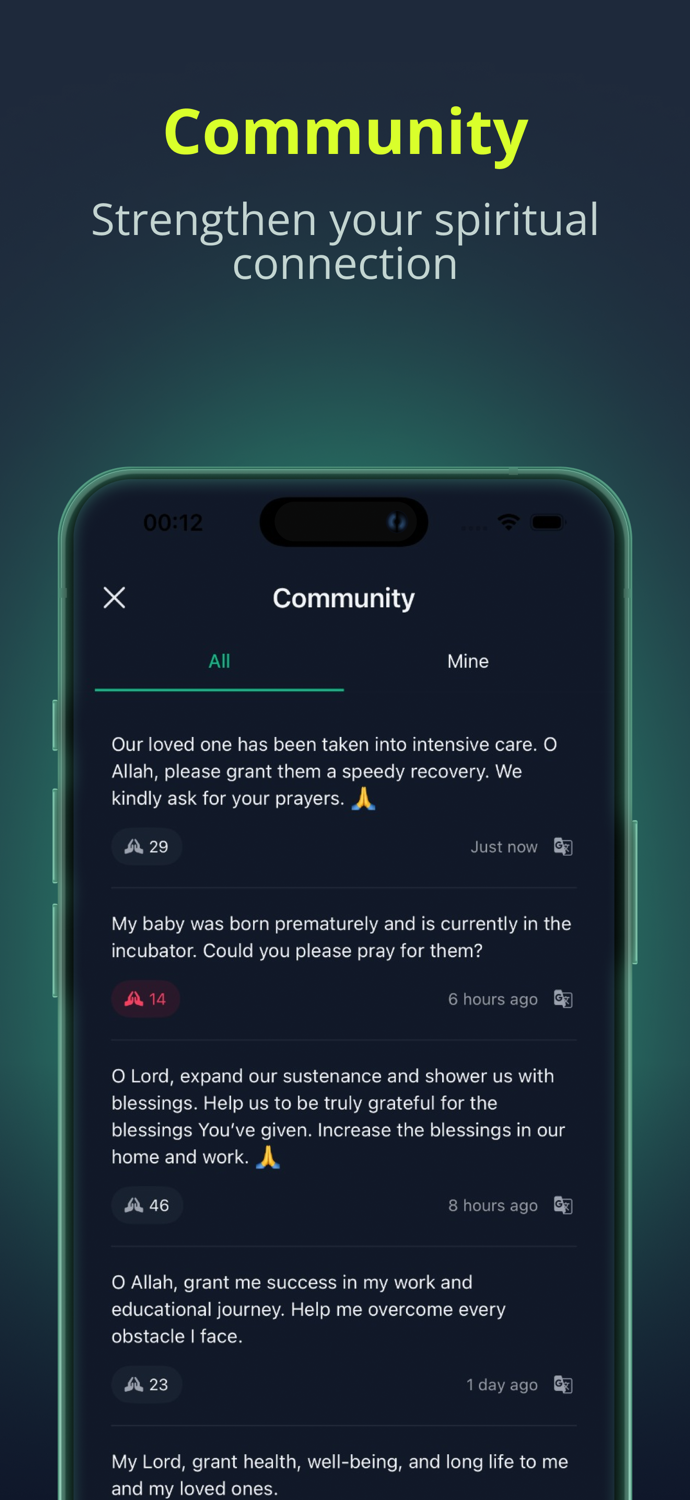 Prayer Times, Qibla Finder