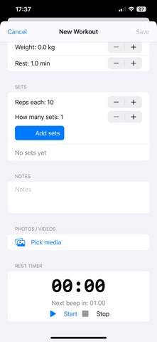 GymAPP screenshot