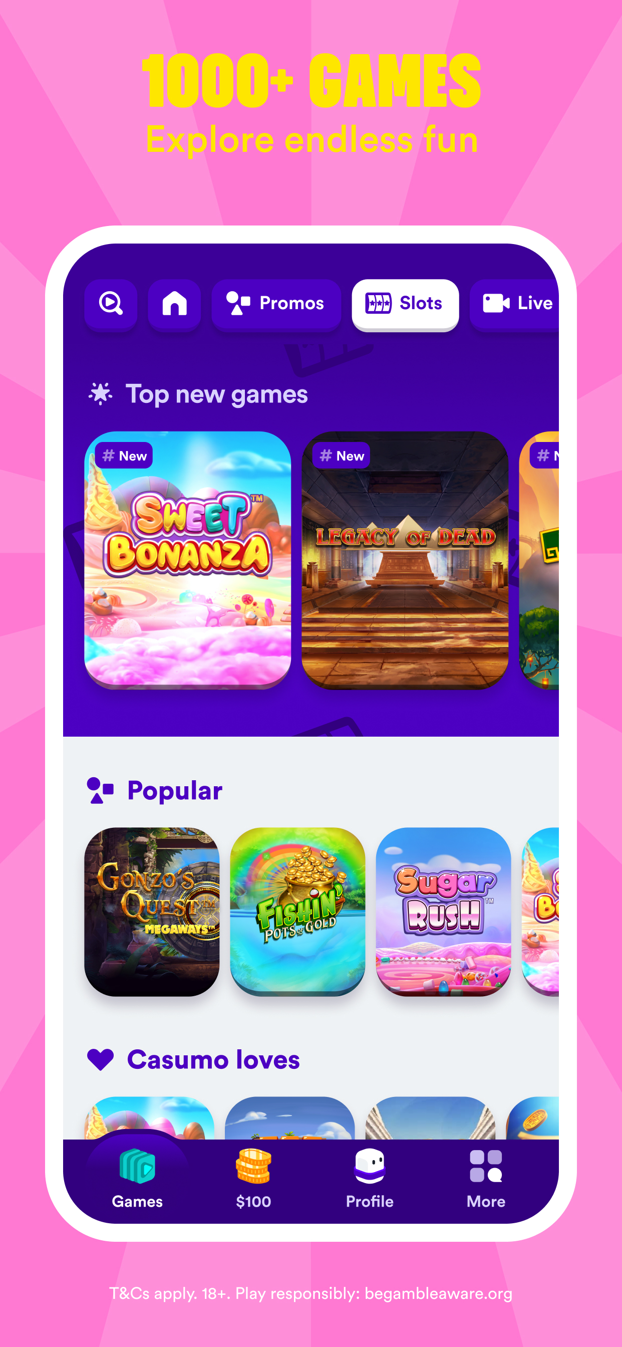 Casumo Casino screenshot 4