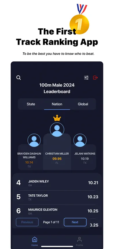Trackstars Global Leaderboard screenshot 1