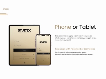 STUDEX SHOP APP iPad screenshot
