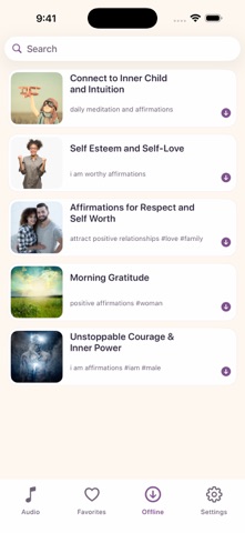 Affirmations: Audio & Mindset Screenshot 3 of 5
