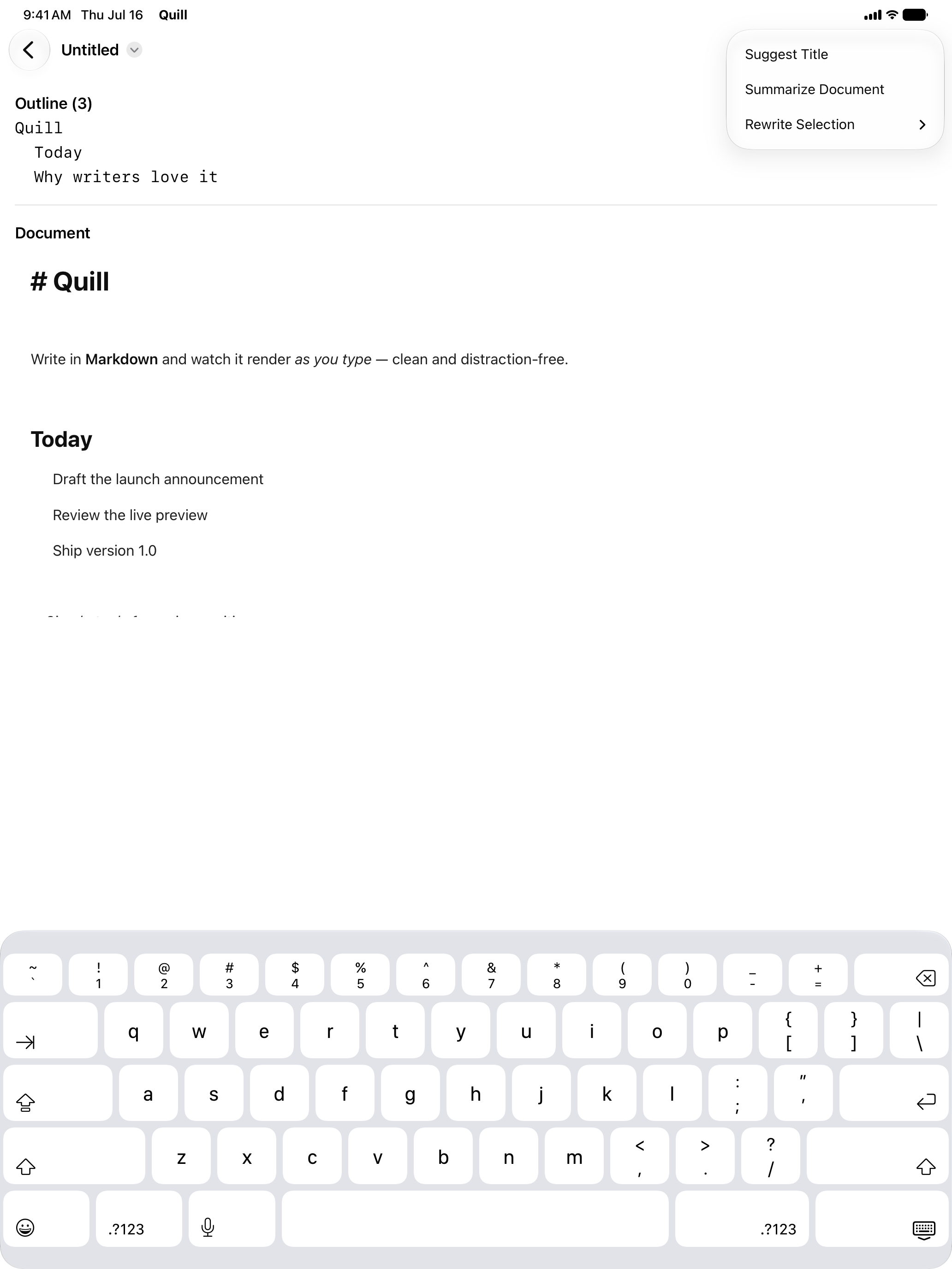 Quill Markdown Editor screenshot 13