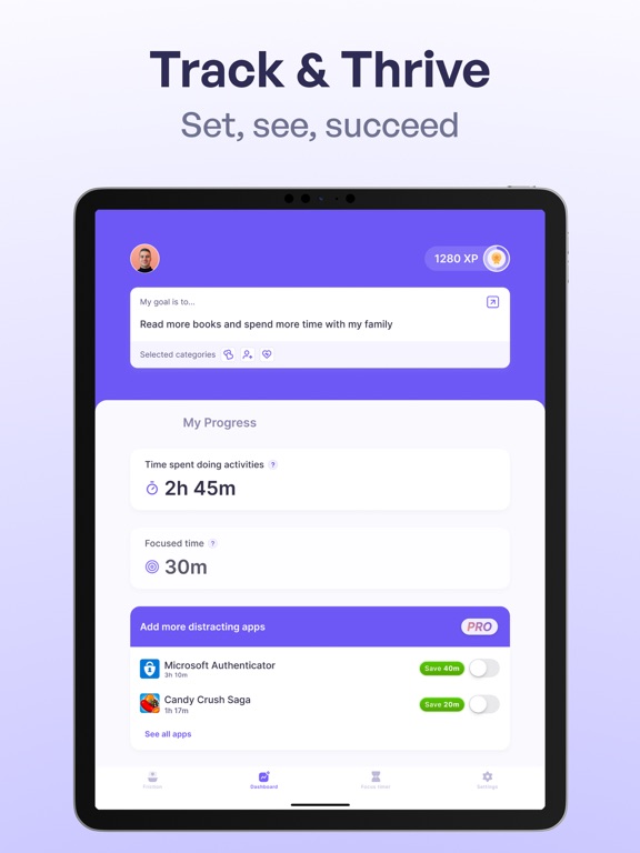 Zario: Screen Time & Focus AI iPad screenshot 7 - Productivity app