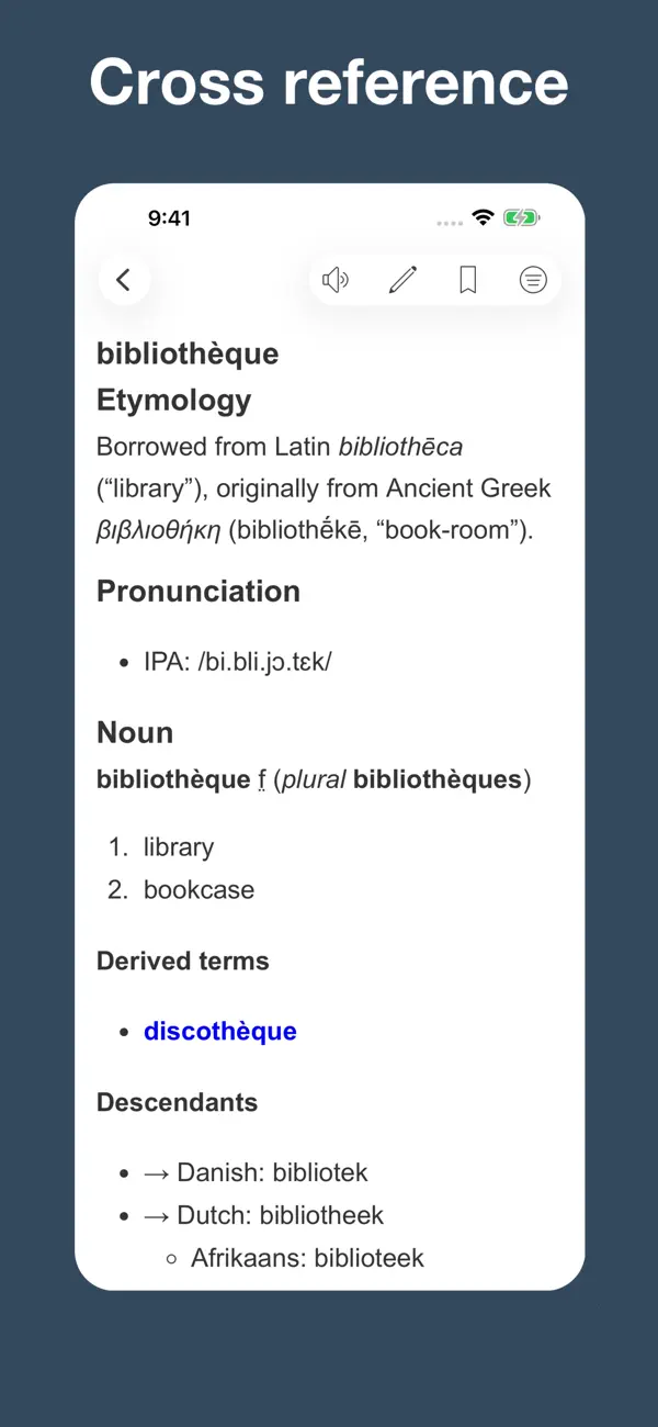 Screenshot #3 pour French Etymology and Origins