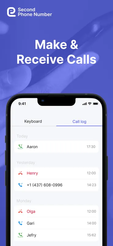 2nd Phone: Text & Call Number screenshot 3 of 5