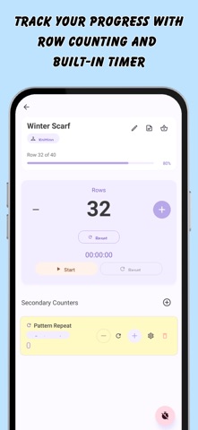 Crochet Row Counter Tracker Screenshot 5 of 7