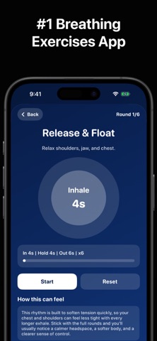 Breathing Exercises - Exhale Screenshot 1 of 6