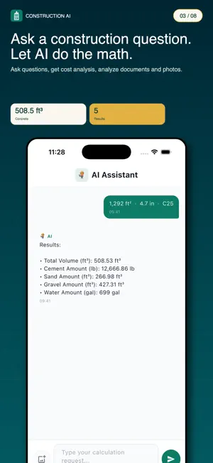 Construction Calculator Al - screenshot 3