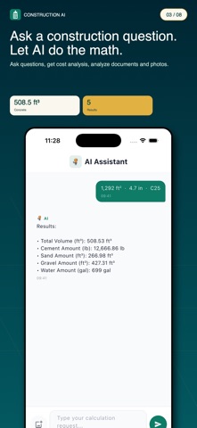Construction Calculator Al - Screenshot 3 of 8