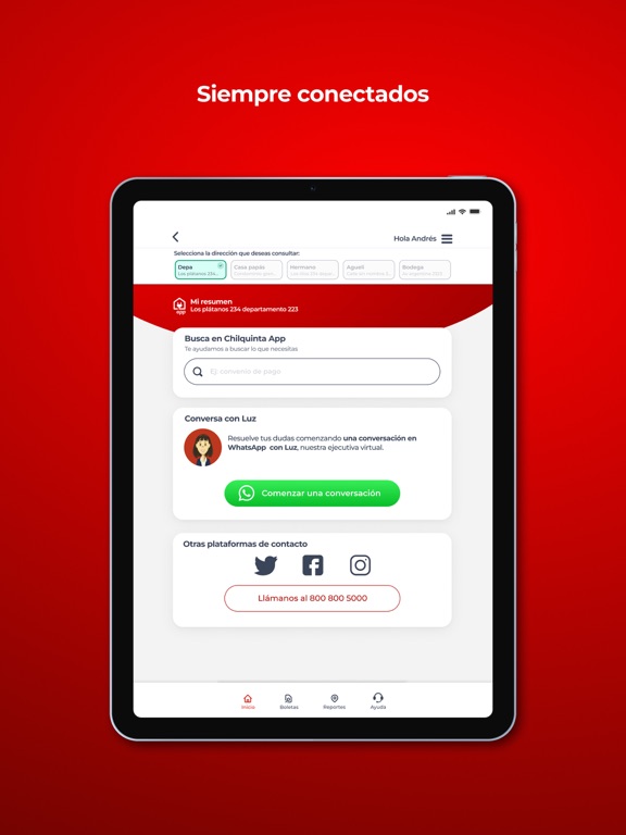 Chilquinta App iPad screenshot 3 - Utilities app