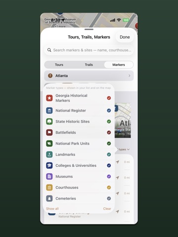 Georgia Roam iPad screenshot
