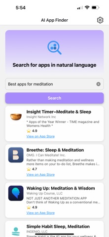 AI App Search Screenshot 3 of 5