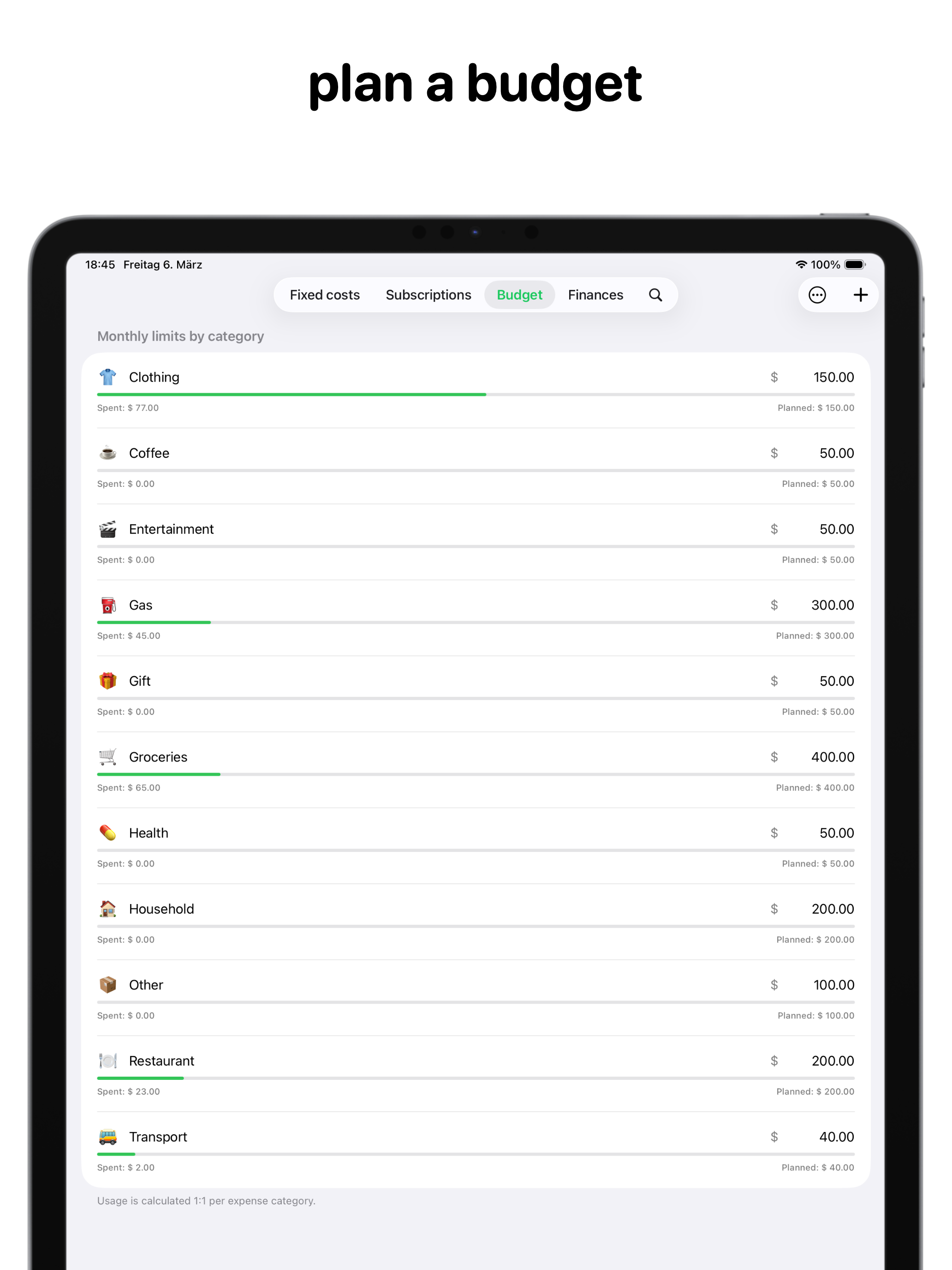 Moneto Budget App