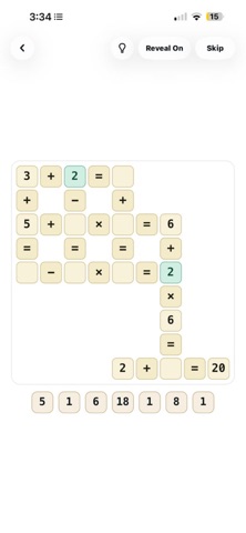 CrossMath - Daily math puzzle Screenshot 3 of 4