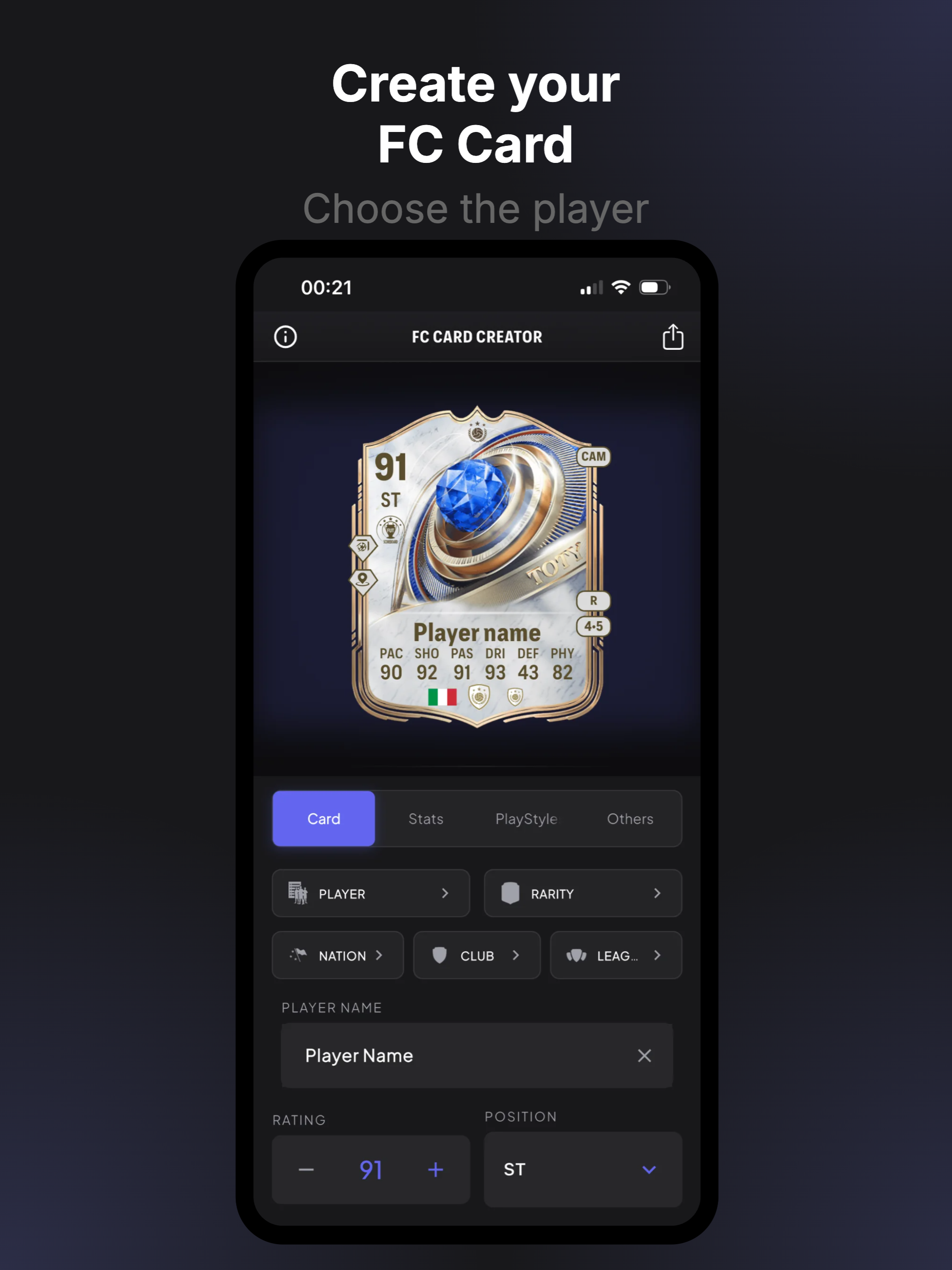 FC Ultimate Card Creator