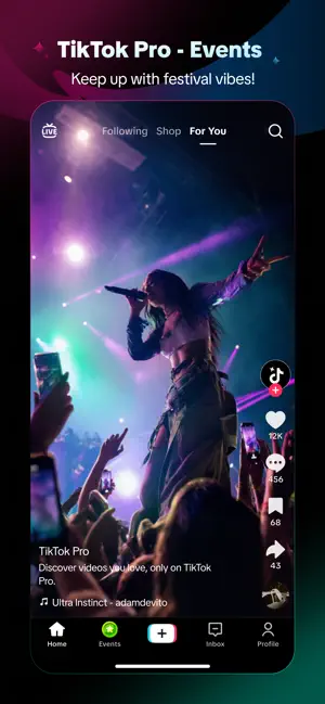 TikTok Pro - Events screenshot 4