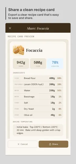 Скриншот Baker's Note: Bread Recipes на iPhone 5