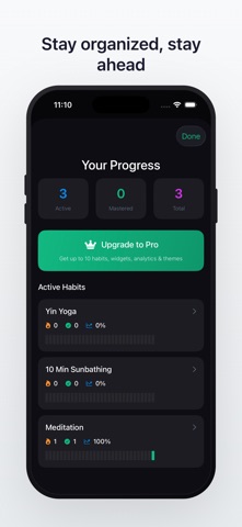 Threee Habits screenshot