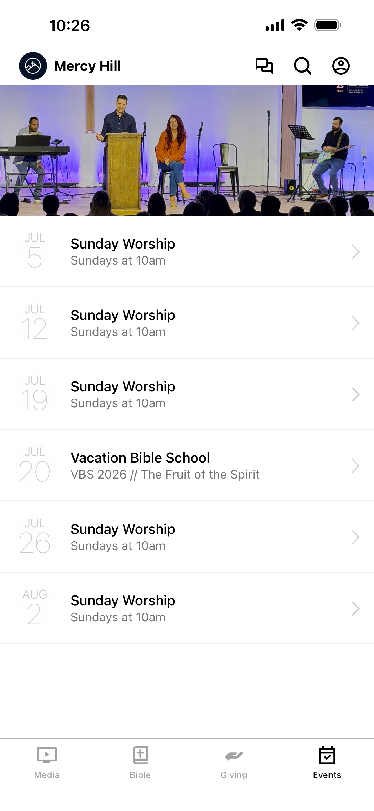 Mercy Hill Church Port Austin screenshot 2