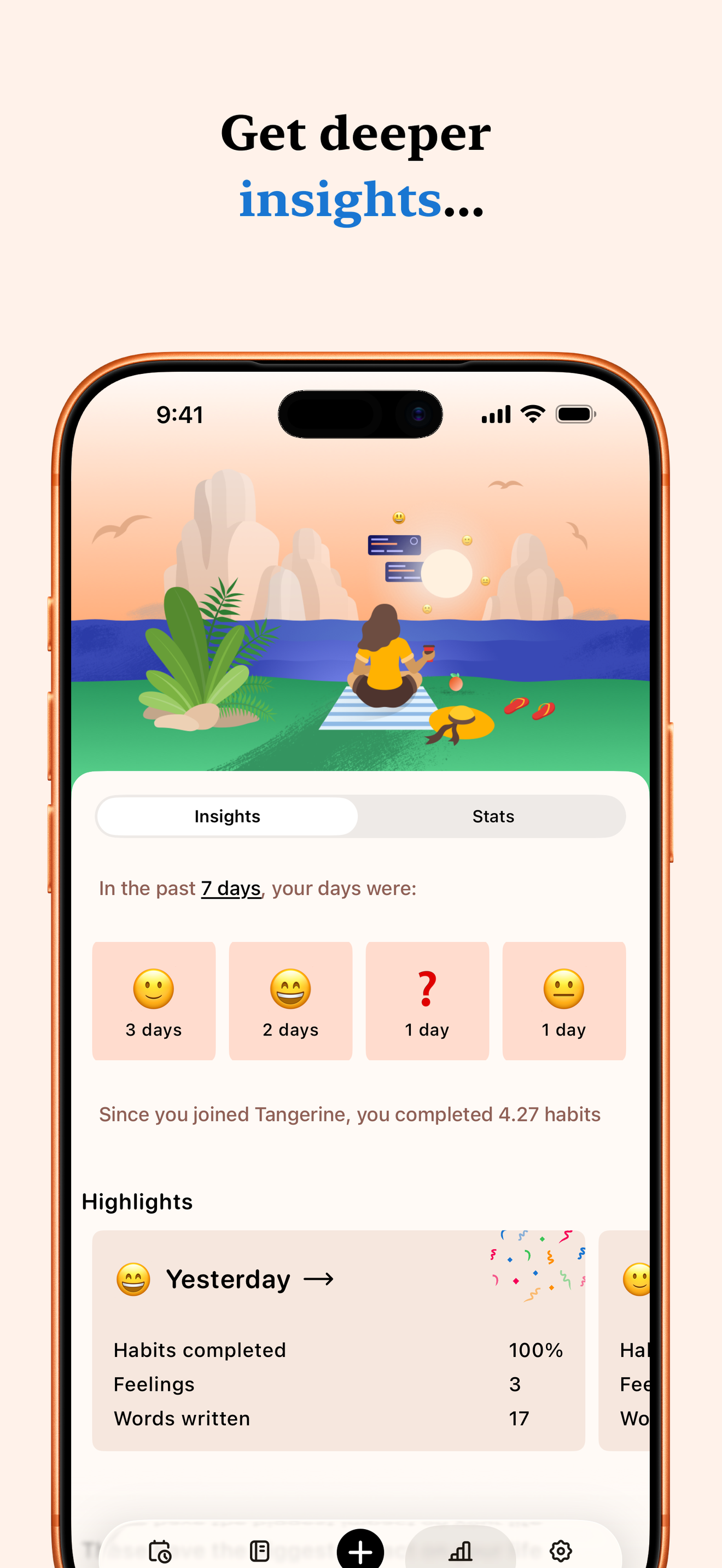 Tangerine: Self-care & Goals screenshot 8