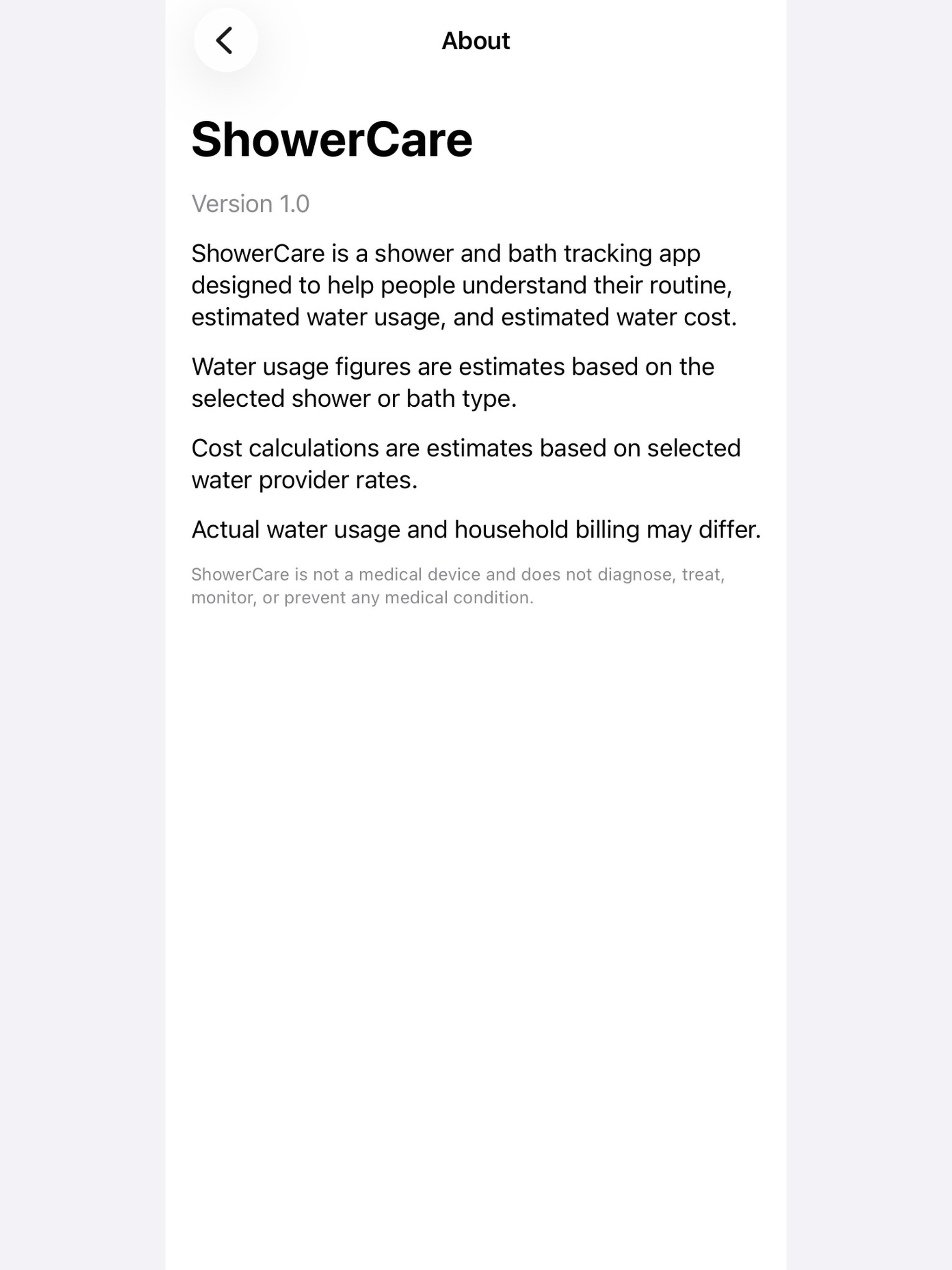 ShowerCare screenshot 15