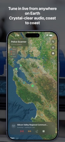 Police Scanner - Live Globe iPhone screenshot