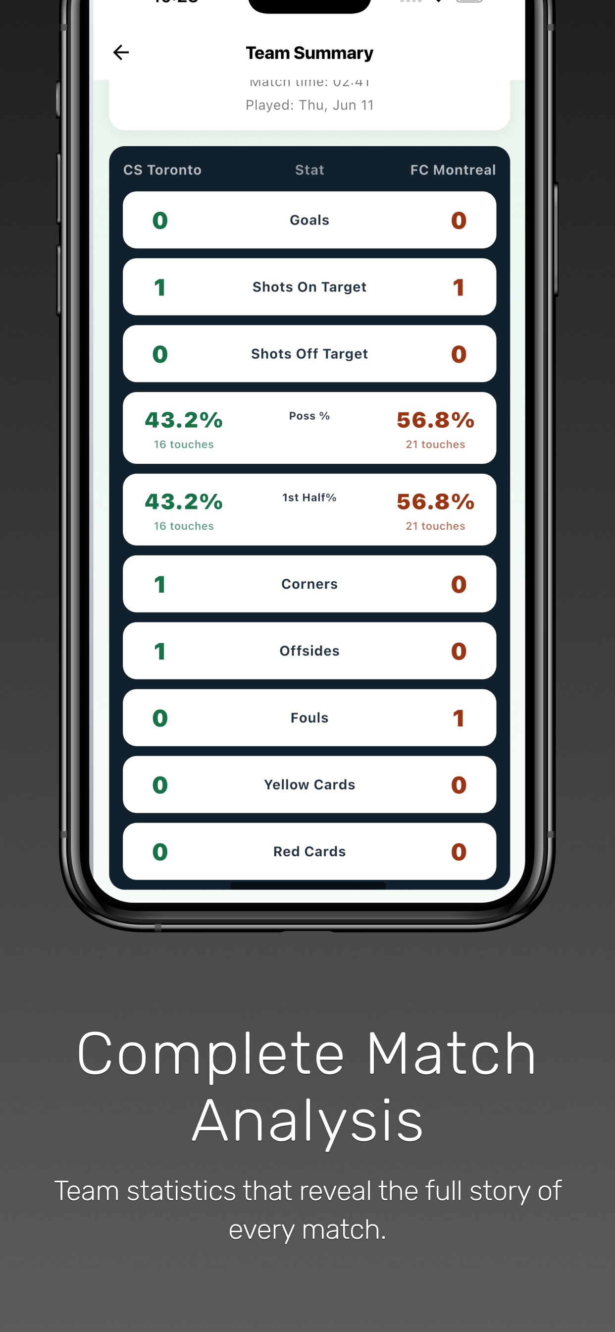 TrackMyStats: Soccer screenshot 4