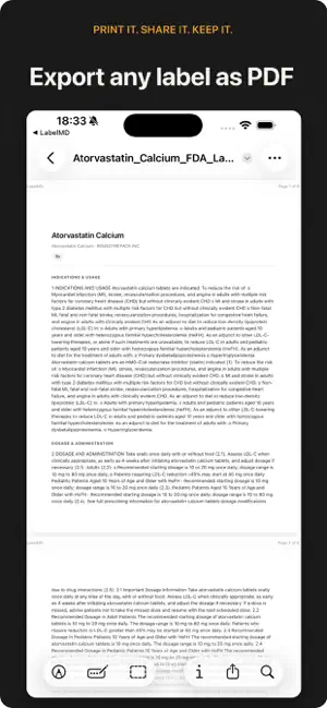 LabelMD: FDA Drug Label Lookup screenshot 3