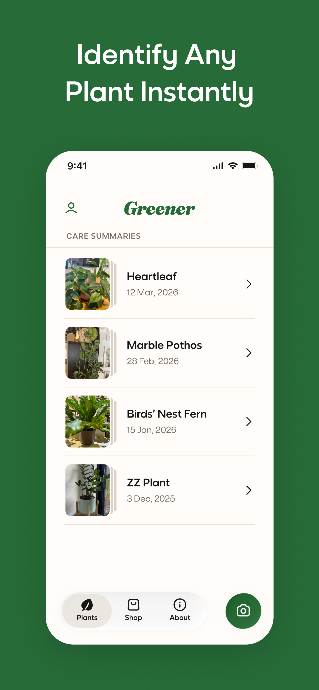 Greener: Plant Care screenshot 2