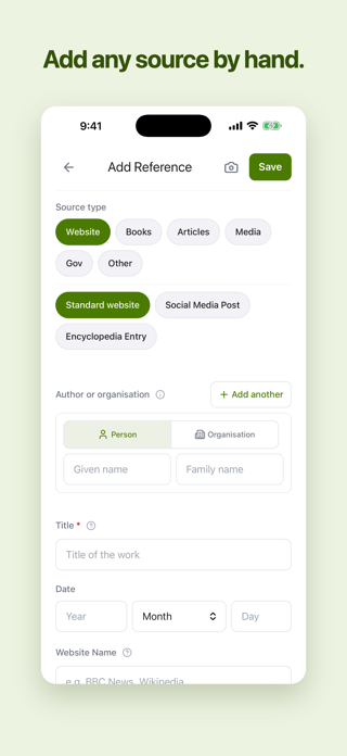 MyReferenceList Screenshot 5 of 5