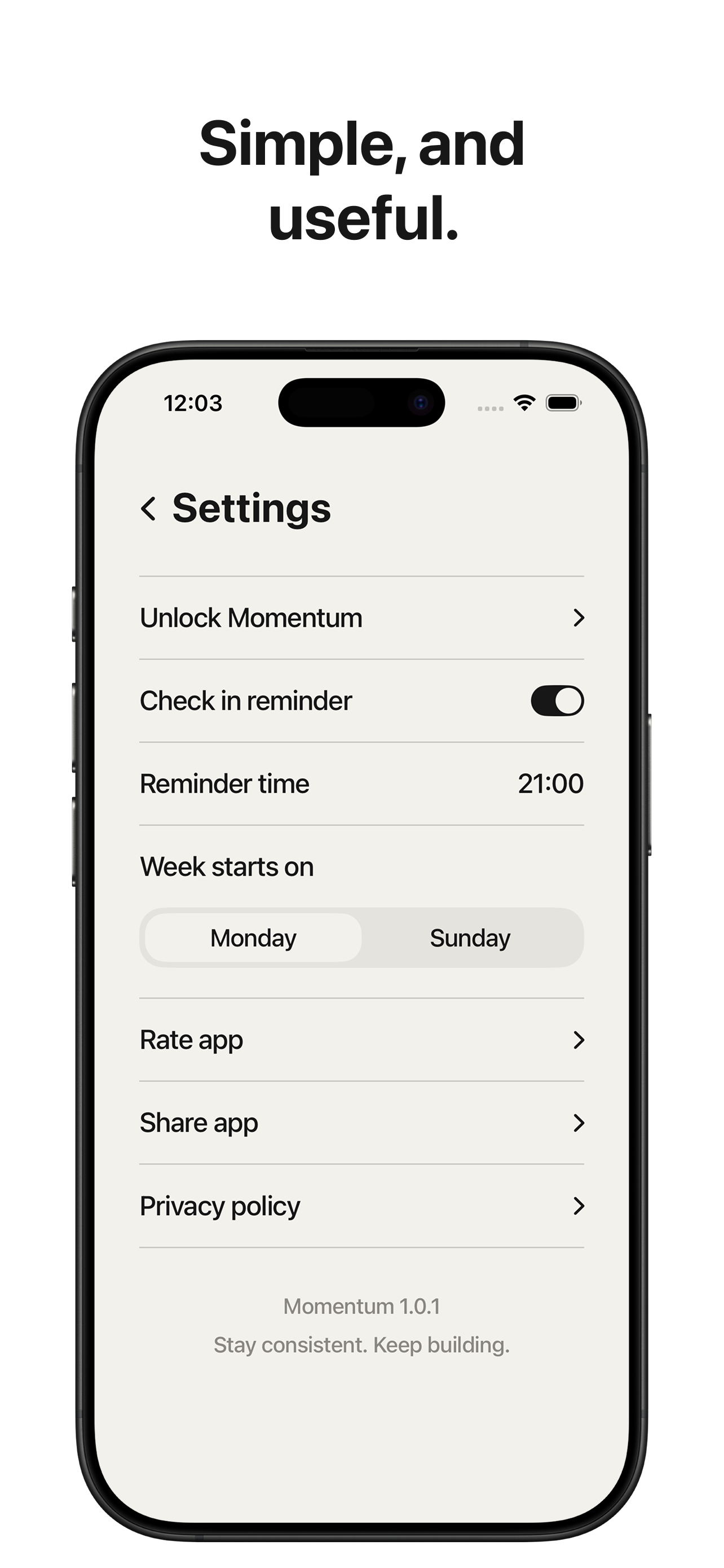Momentum: Monthly Progress screenshot 4